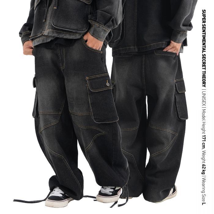 TERLARIS SSSVG Super Sentimental Secret Savage The Washed Black Astral Ranger Pants READY STOCK