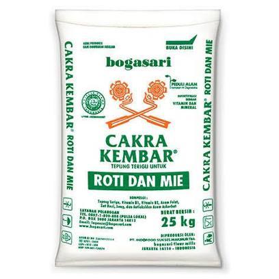 Tepung Terigu Cakra Kembar 25Kg / 25 Kg 1 Karung / Ball