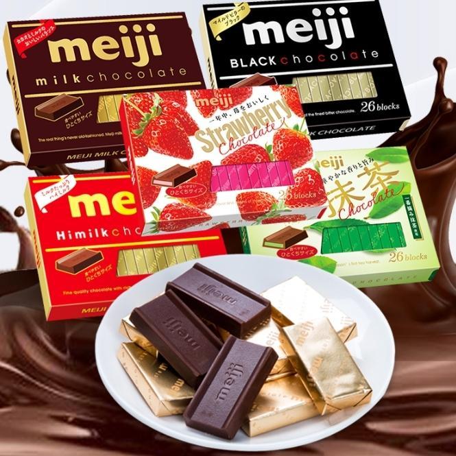 DISKON Meiji Chocolate Block Coklat Meiji Jepang 26 Blocks