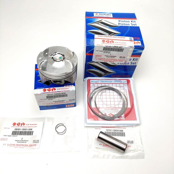 Piston Kit Seher Os Std Standar Gsx 150 Satria Fu Fi Injeksi Bandit 150 12100-12K00-Kit Original Sgp