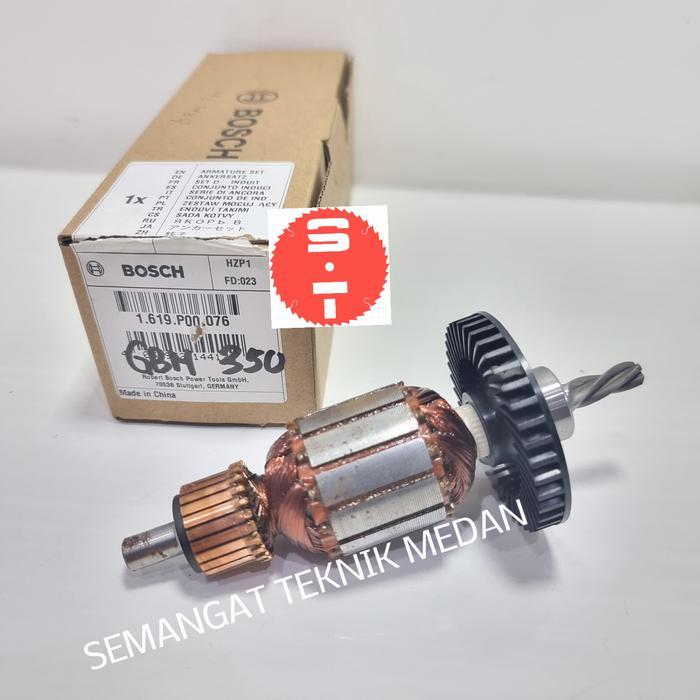 Gbm350 Armature Angker Mesin Bor Hand Drill 10Mm Bosch Gsb 350