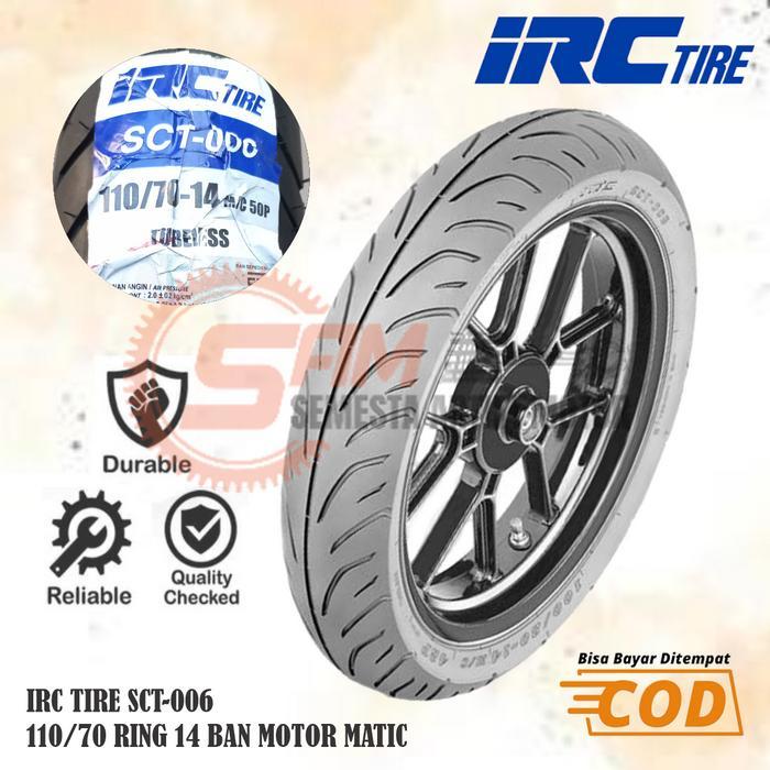 Ban Luar IRC SCT006 110/70 Ring 14 Tubeless Motor Vario PCX Aerox