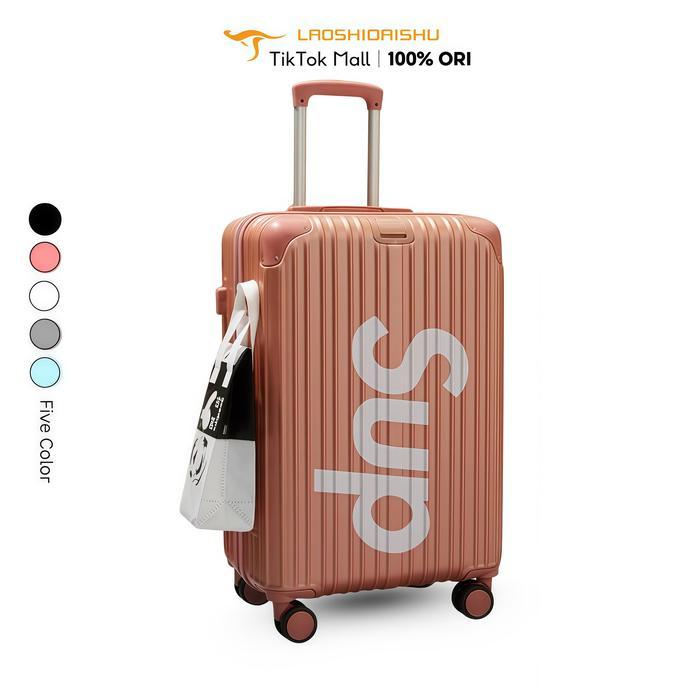 Laoshidaishu Koper 20 inch Koper Kabin Bagasi Koper Tas Travel Polo besar anak perempuan kabin 24