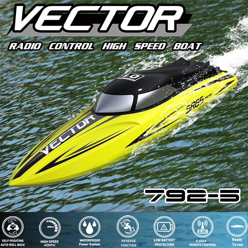 . Volantex 792-5 Vector 55Km/H Brushless High Speed Rc Boat With Water -