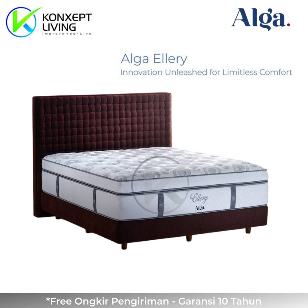 Alga Springbed Ellery Pocket Spring On Mini Pocket Spring Latex layer Sandaran Robyn Ukuran 120x200 