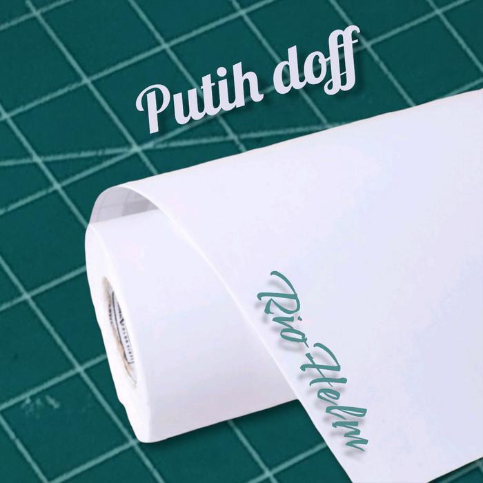 "New" skotlet putih doff maxdecal sticker motor dan aquarium