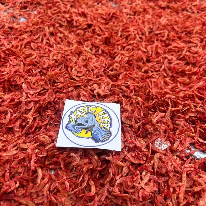 1kg udang kering merah pakan ikan channa predator channa red barito