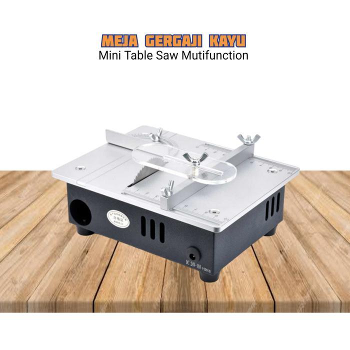 storejayabaru Mesin Meja Gergaji Kayu / Table Saw Mini Circular Elektrik 100 Watt