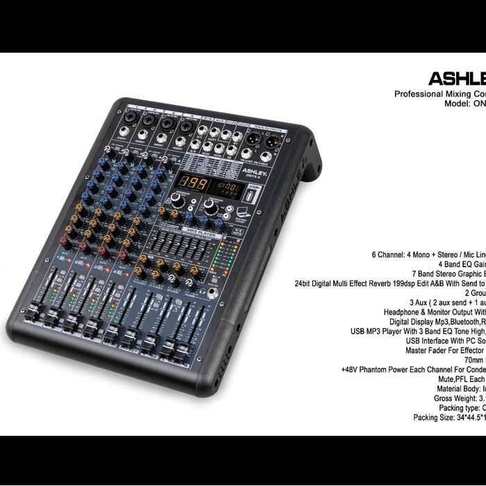 Mixer Ashley Onyx4 4Ch Onyx 4