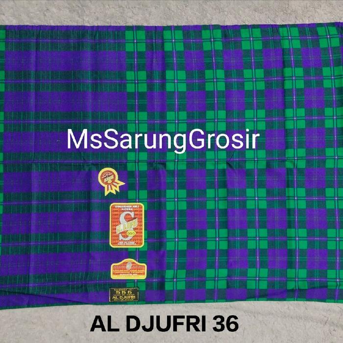 Sarung Al Djufri 555 Motif Kotak Kdt Sandur Original Sutera