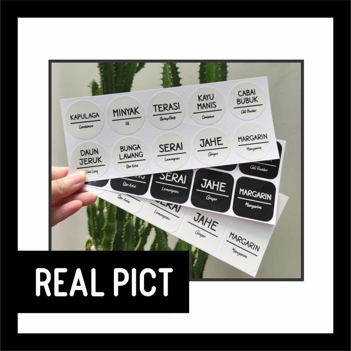 STIKER BUMBU DAPUR / LABEL NAMA BUMBU PACKAGE - ANTI AIR