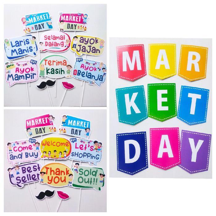 MARKET DAY PROPS PHOTOBOOTH DEKORASI HIASAN FOTO Decoration Decoration