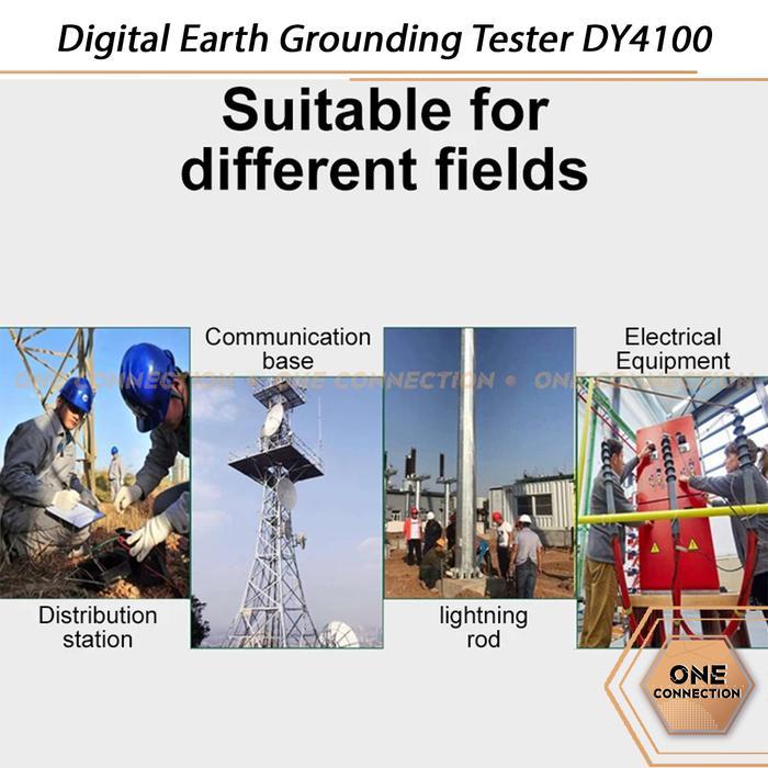 DUOYI DIGITAL EARTH GROUNDING TESTER DY4100 GROUND RESISTANCE TESTER