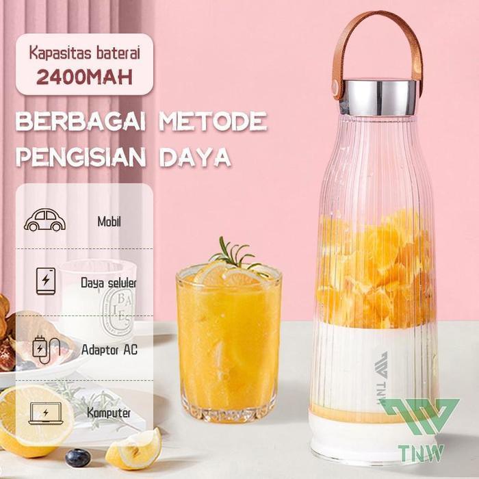 TNW KJ6 JUICE BLENDER MINI JUICER PORTABLE 6 PISAU BOTOL BLENDER KAPSUL MURAH BLENDER JUS BUAH