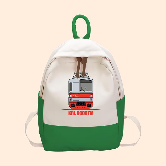 Tas Anak Kereta Api Indonesi KAI KRL Ransel Anak SD TK Kantong Backpack Karakter Anak KRL-6000TM