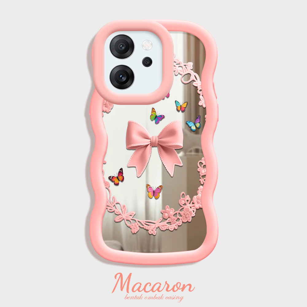 Casing Hp Untuk OPPP Reno 14F 5G Mirror Cassing Phone Berbagai Warna Case Mode Kupu Kesing MKL 4067 