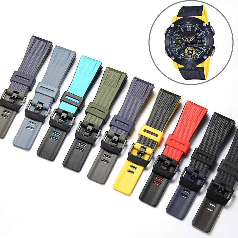 Resin Strap Suitable for Casio GA2000 PRG-600 PRW-6600 PRG-650 Men Sports Waterproof 24mm Quick
