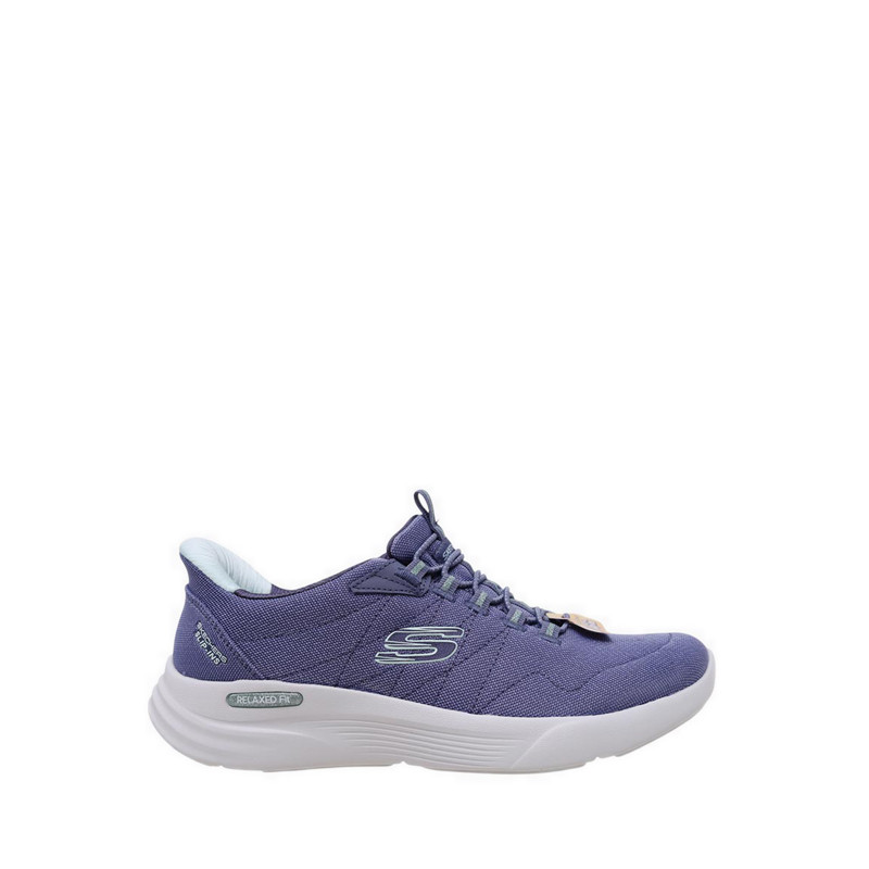 SEPATU FITNES WANITA SKECHERS SPORT RELAXEDFIT SPORT NAVY ( SKE150356NVA ) 100% ORIGINAL RESMI