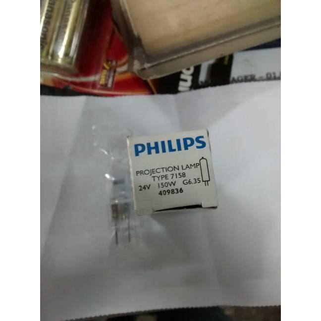DISKON Lampu Proyektor Halogen Kacang Philips 24v 24 volt 150w 150 watt
