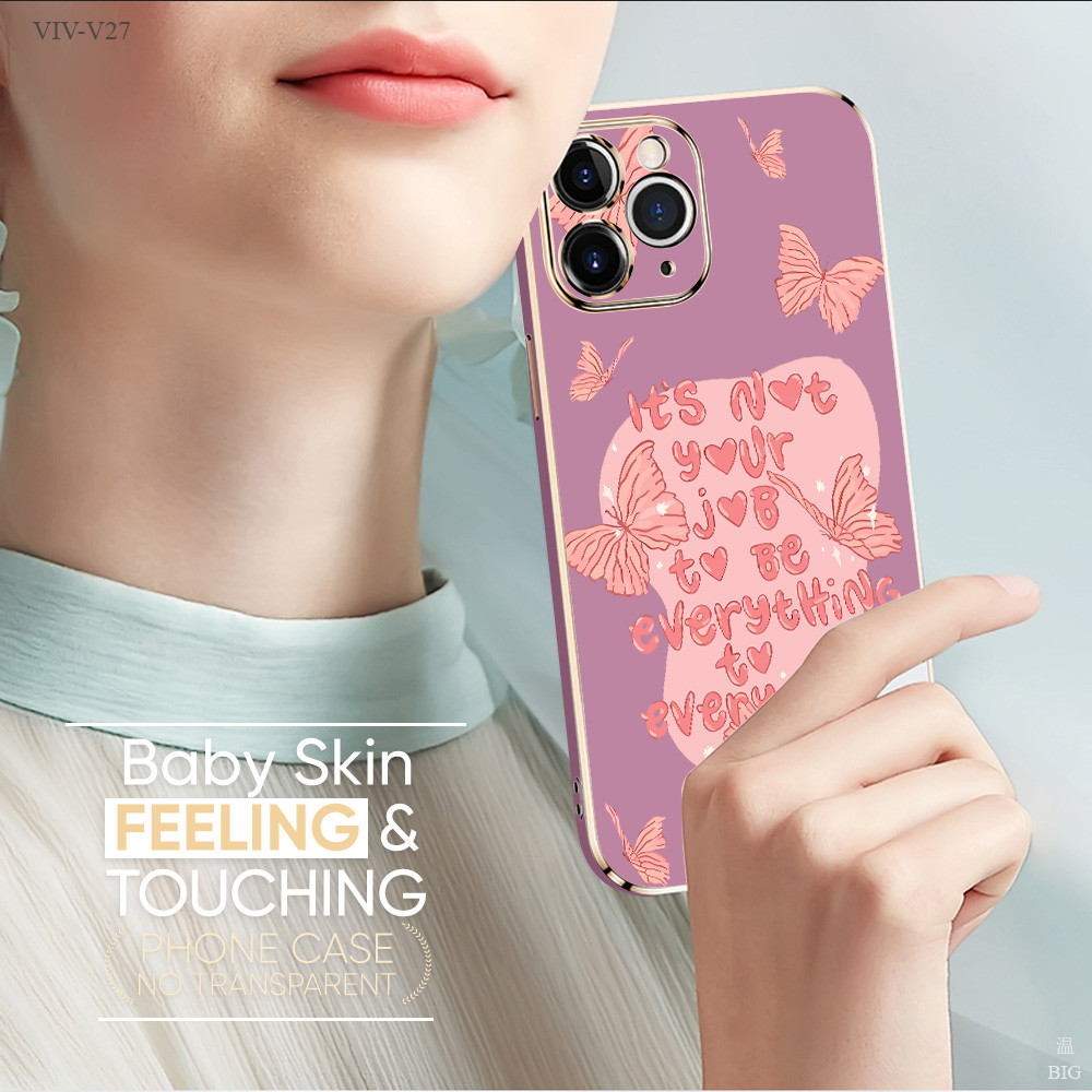 Casing Kupu-Kupu Untuk For VIVO V50 V40 V30E V27 V27E V29 V21E V21 V11i V9 V5 V5S V19 V11 Pro IQOO N