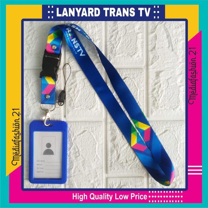 Lanyard Tali Gantungan Id Card Trans Tv 2,5Cm Free Strap Gantungan Hp
