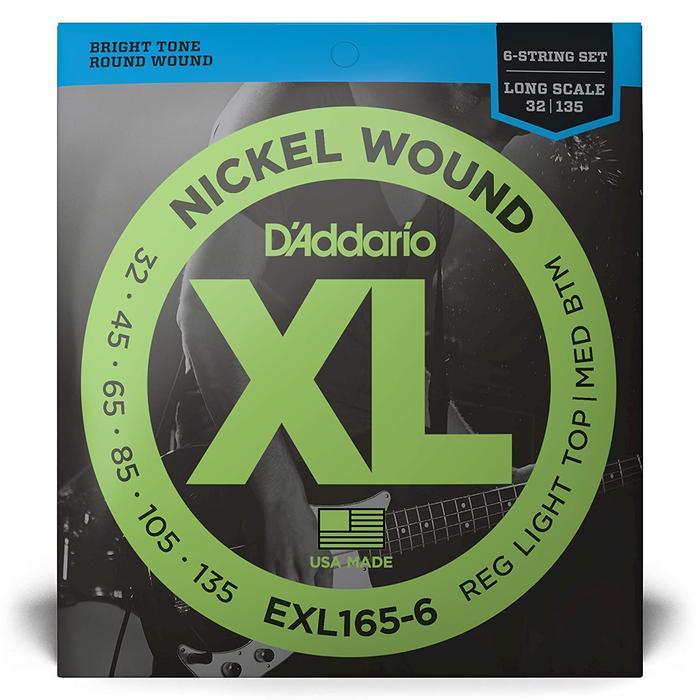 D Addario Guitar String Bass Soft Top 6 String Exl-165-6 Mgs