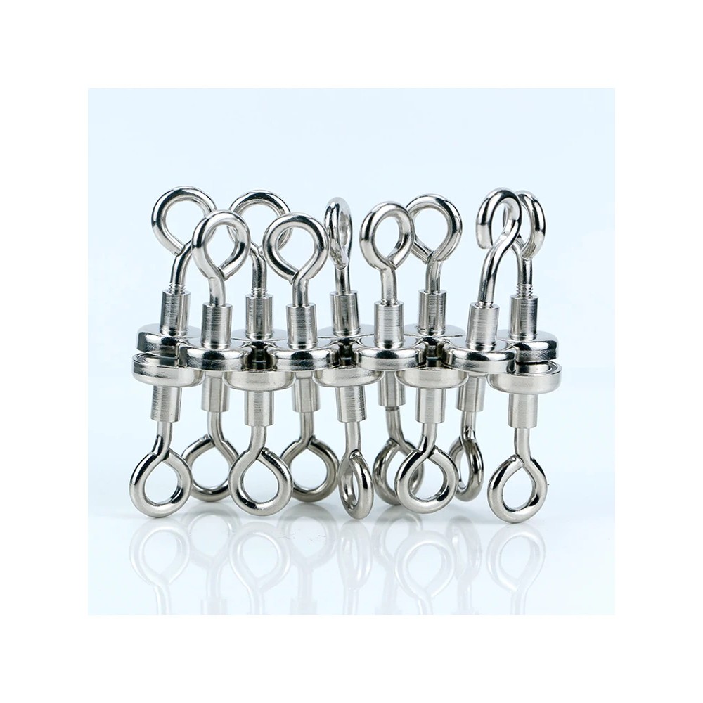 2pcs/Super Strong Neodymium Magnet Pot Fishing Salvage Magnets Neodymium Round Powerful Magnetic
