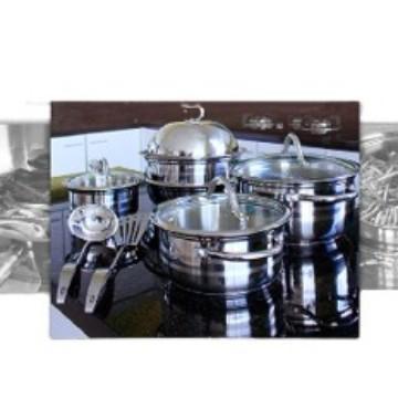 Home Line Panci Set Serbaguna Stainless Steel cookware Premium