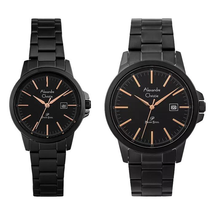 PROMO BESAR Jam Tangan Alexandre Christie Primo Style AC 1008 MD & AC 1008 LD Stainless Steel
