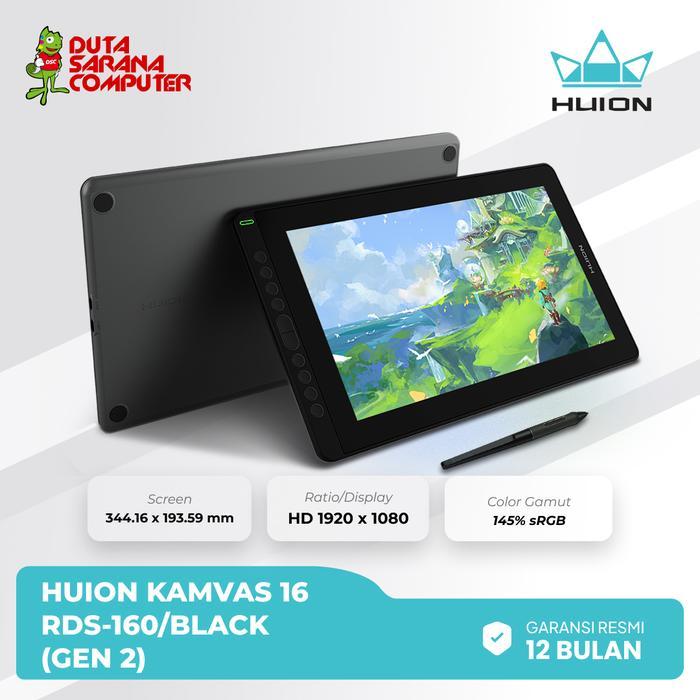 NEW PORODUK HUION PEN DISPLAY KAMVAS RDS-160 HUION KAMVAS 16 GEN 2