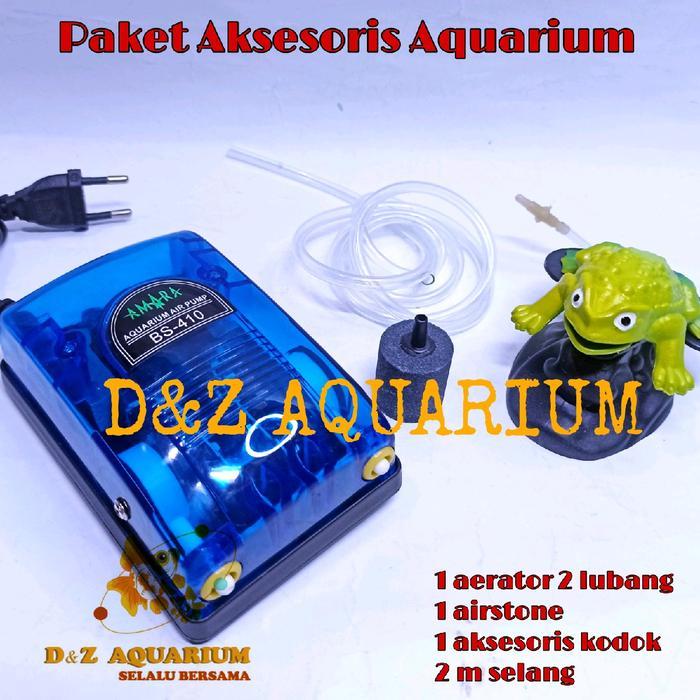 Terlaris Aksesoris Aquarium Kodok Lengkap Aerator Selang Katak Hiasan Aksesoris SALE