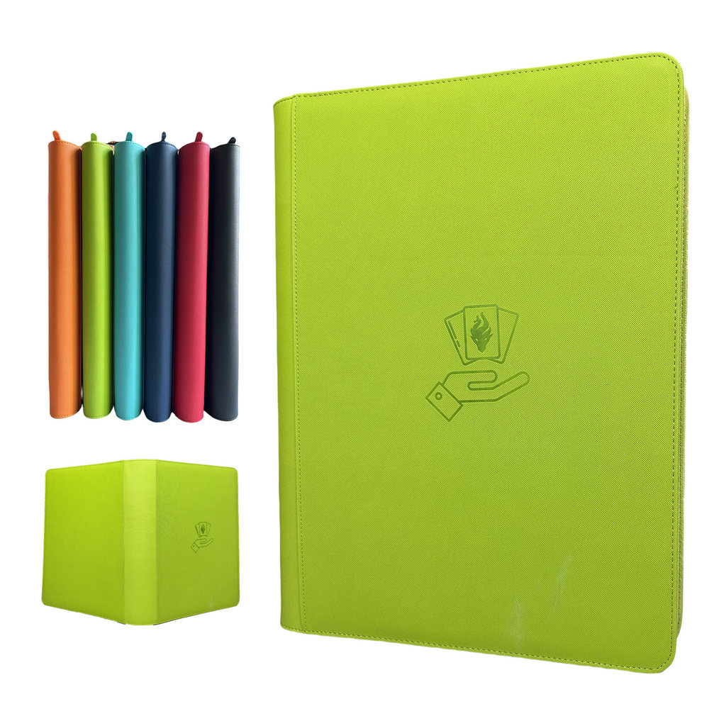 16 Pocket Card Binder, 1000+ Trading Card Album Folder, Side Loading Ringless Card Collection Binder