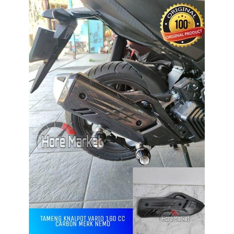 Tameng Knalpot Vario 160 Cc 2022 Carbon Nemo Pelindung Knalpot Vario Termurah