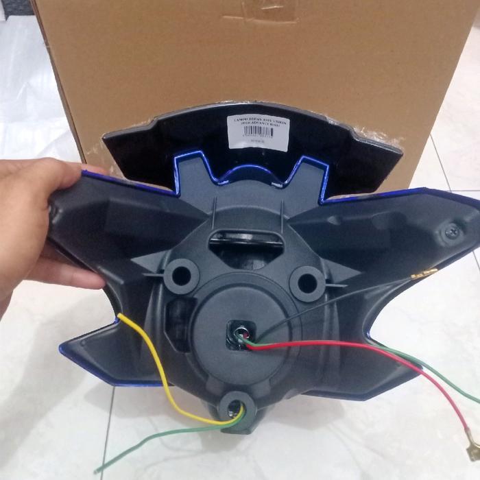 Premium Headlamp Batok Reflektor Lampu Depan New Vixion Advance 2016 Pnp Nvl Bohlam H6 Original