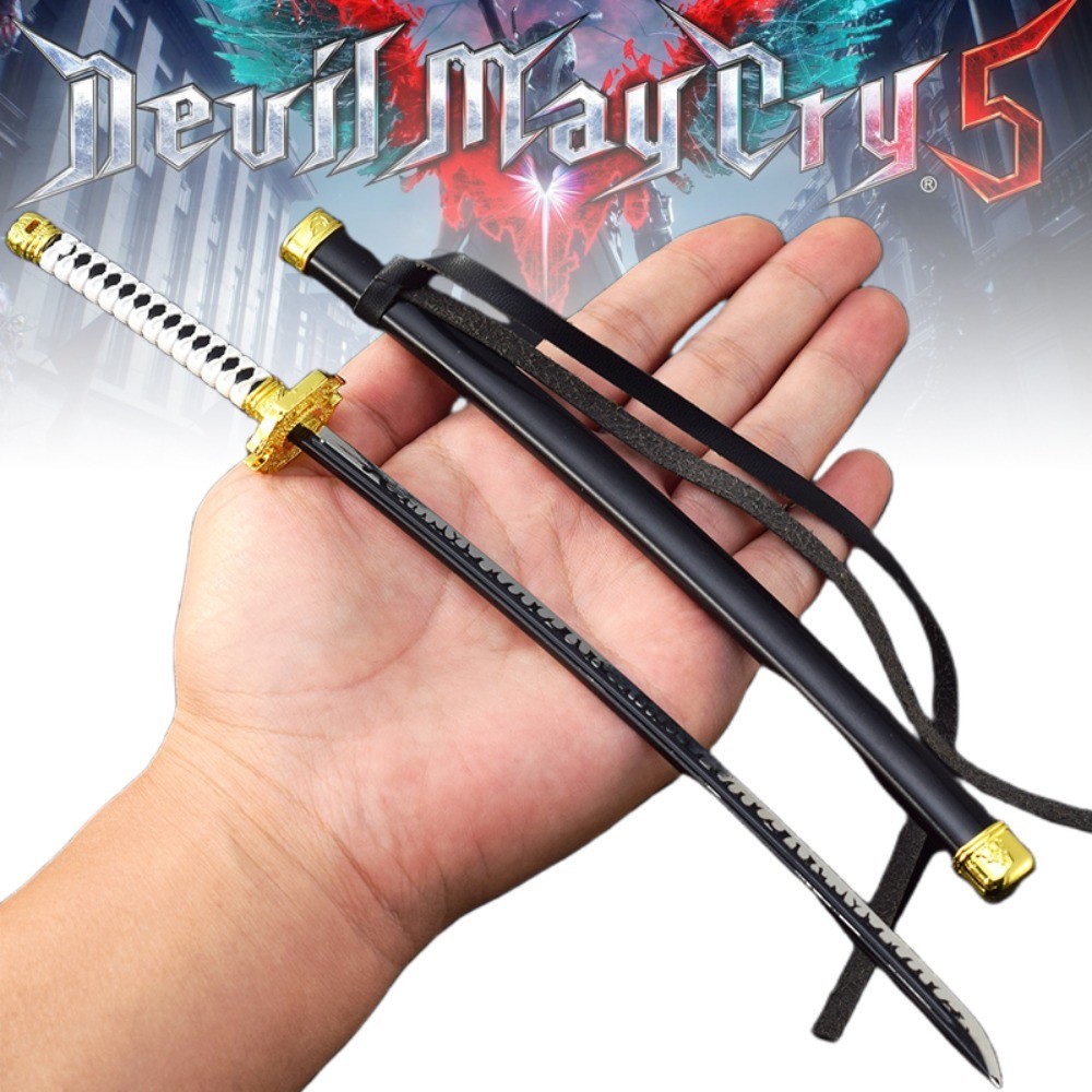 Mini Metal Yamato Katana Devil May Cry 5 Vergil Real Iron Ninja Knife Devil Japanese Katana Samurai