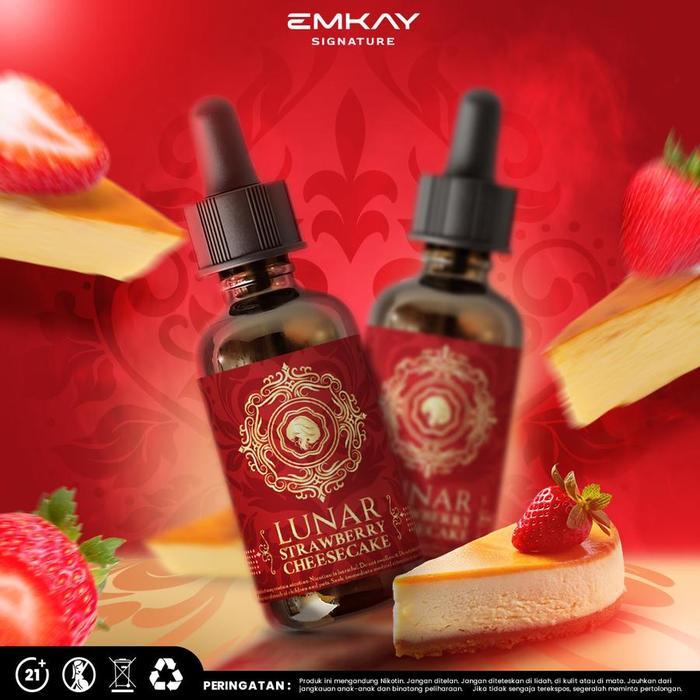 BV LUNAR HEXOHM STRAWBERRY CHEESECAKE 60ML BY VAPEZOO x EMKAY BREWERY