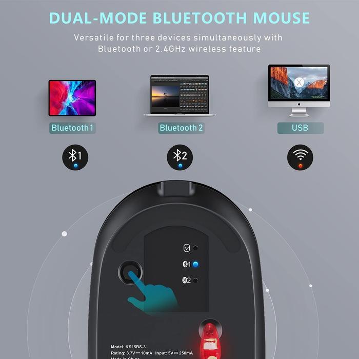 KEYBOARD MOUSE WIRELESS COMBO BLUETOOTH RECHARGEABLE SET KEYBOARD MOUSE LAPTOP SLIM SEENDA
