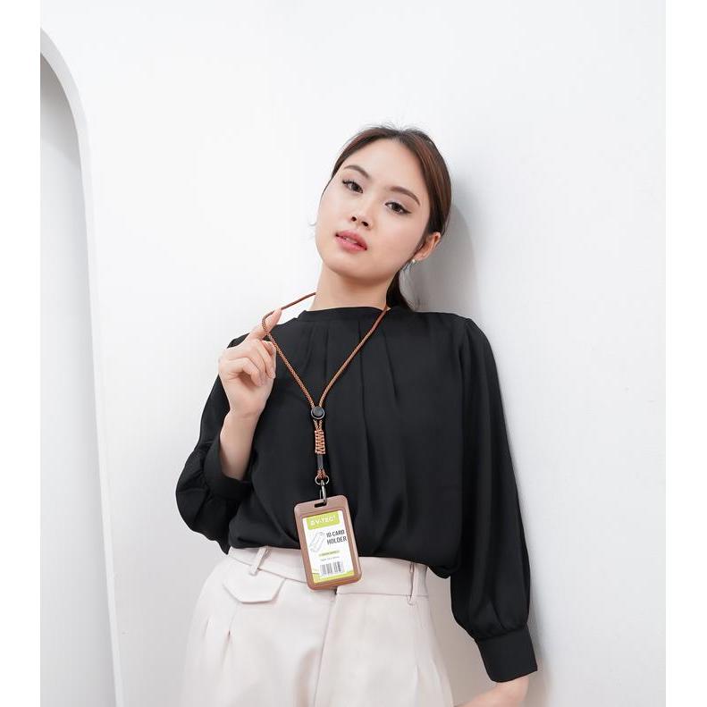 Bisa Grab Lanyard Gantungan Kalung Tali Id Card Holder Aesthetic Paracord