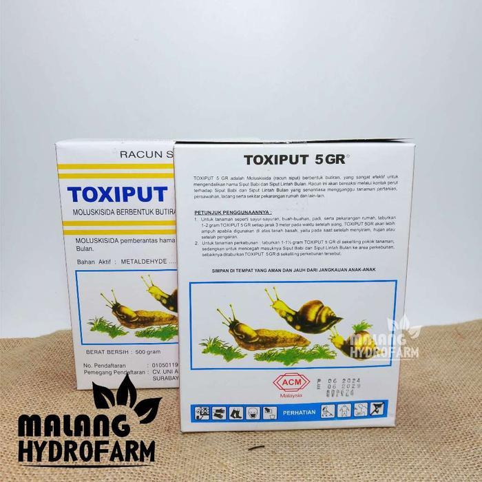 asyifashops saleMoluskisida Toxiput 500 gram insektisida obat pengendali hama siput semai kubis