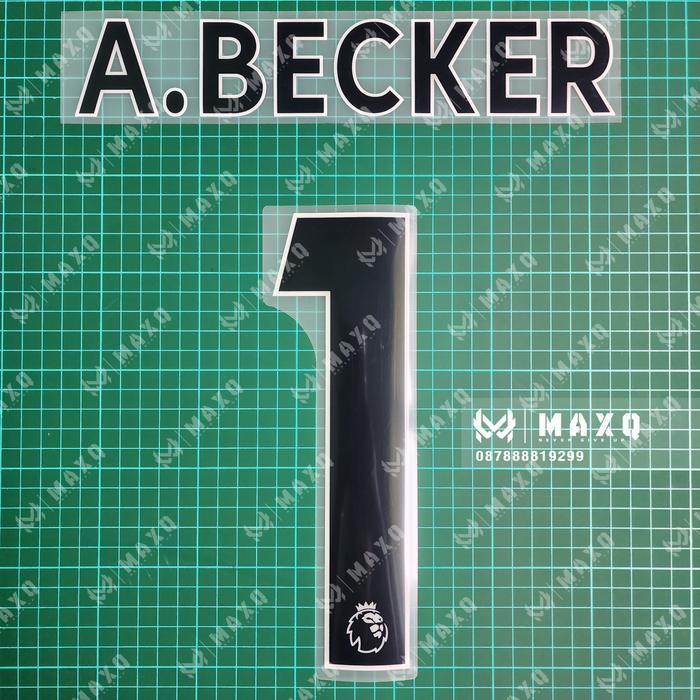 [ Nameset ] A. Becker Lfc Liga Inggris Font 2017 / 2023 Hitam
