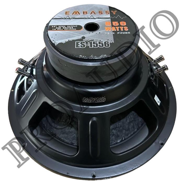 SPEAKER KOMPONEN SUBWOOFER 15 INCH EMBASSY ES-1556 DOUBLE COIL 1556