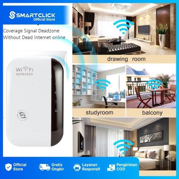 Wifi Extender Wireless Jarak Jauh LAN Port Penguat Repeater Signal
