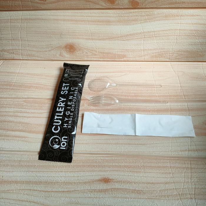 Sendok Catering Pack / Sendok Set / Cutlery Set Plastik / Sendok Garpu kemasan