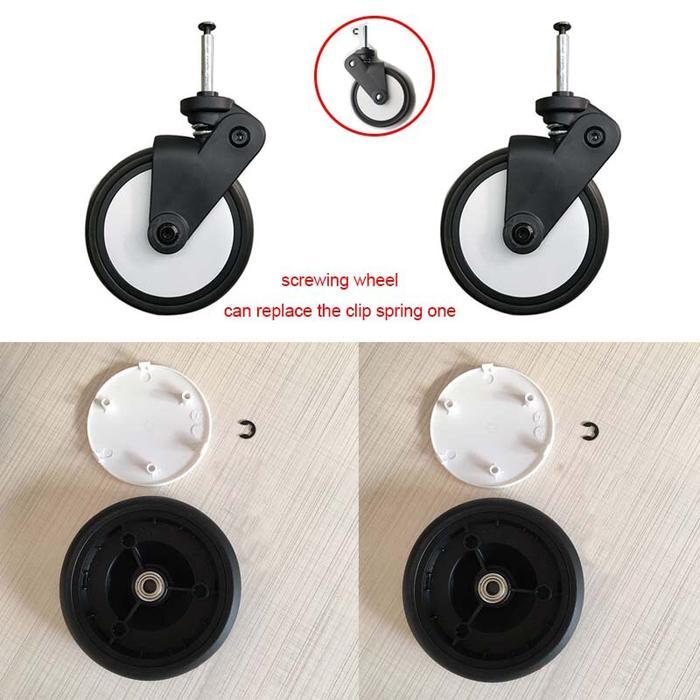 Roda Karet Aksesoris Stroller Bayi 1Pc
