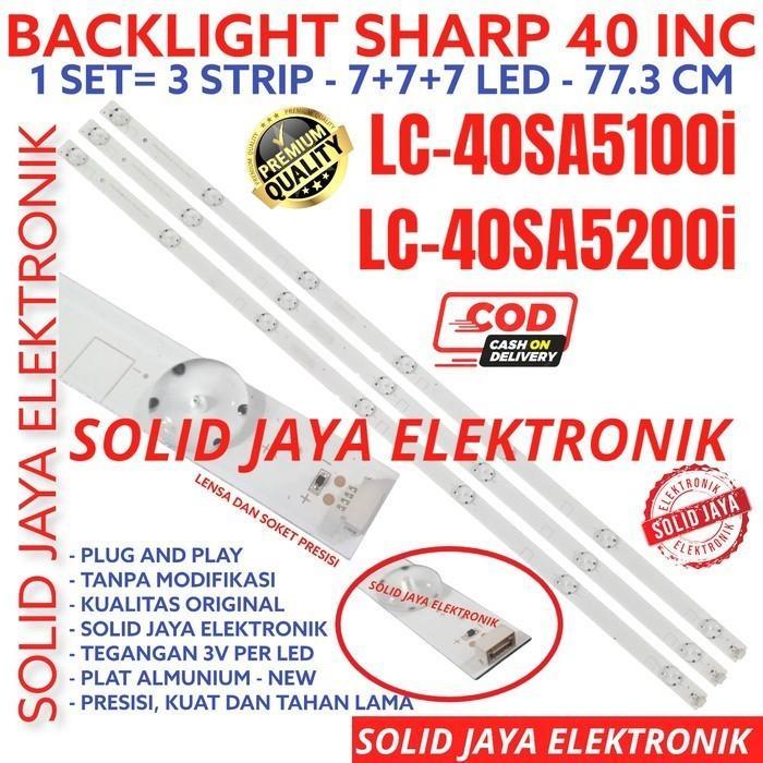 Backlight Tv Sharp 40 Inc Lc 40Sa5100 40Sa5200 40Sa5100I 40Sa5200I 40Sa Lampu Bl 7K 3V Lc-40Sa5100I