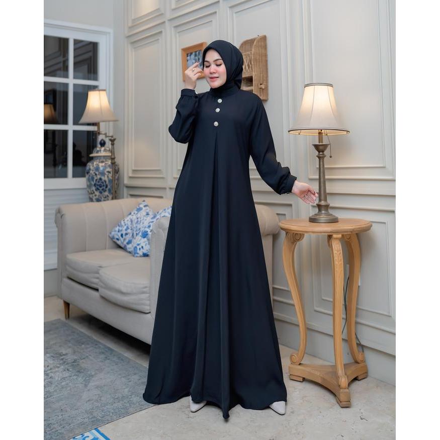 Wadah Muslim - Abaya Turkey - Gamis Hitam Dan Putih - Gamis Umroh Haji - Bisa Seragaman - Bahan