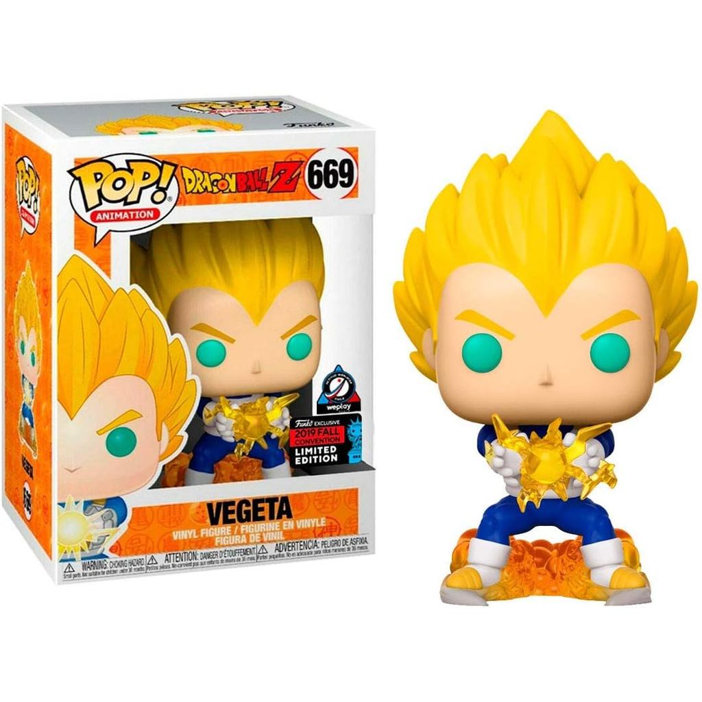 FUNKO POP FIGURE Dragon Ball Dragonball Z - Final Flash Vegeta, Fall Convention Exclusive