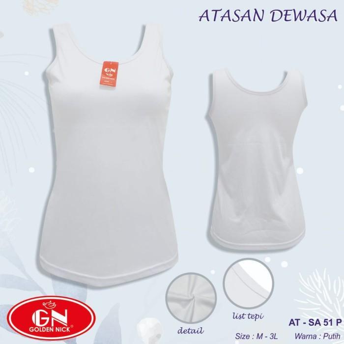 Golden Nick Tank Top Wanita Tali Lebar