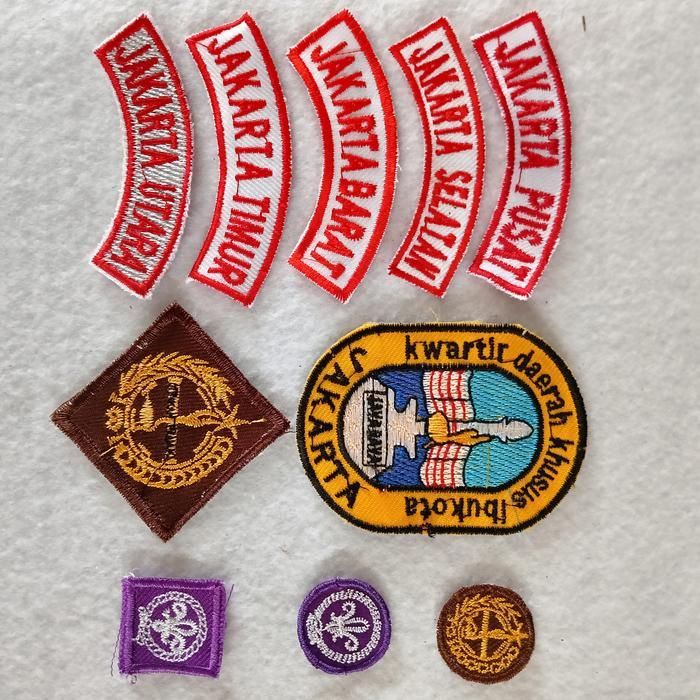 Satu Set Bet/Bordir Pramuka DKI Jakarta Putra & Putri, Wilayah Jakarta Pusat, Jakarta Barat, Jakarta