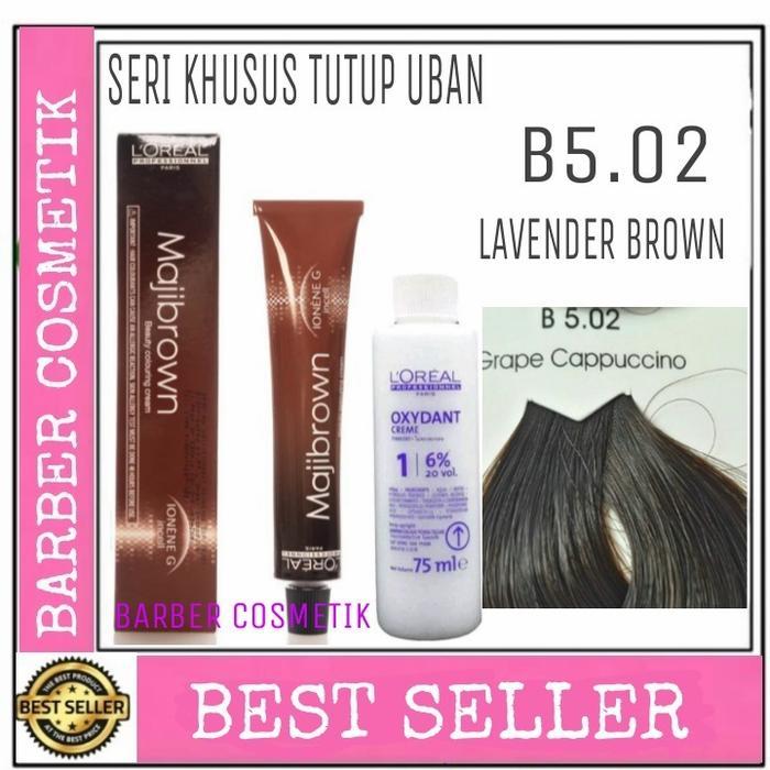 cat rambut loreal maji fashion majibrown maji brow B5.02 + oxidant